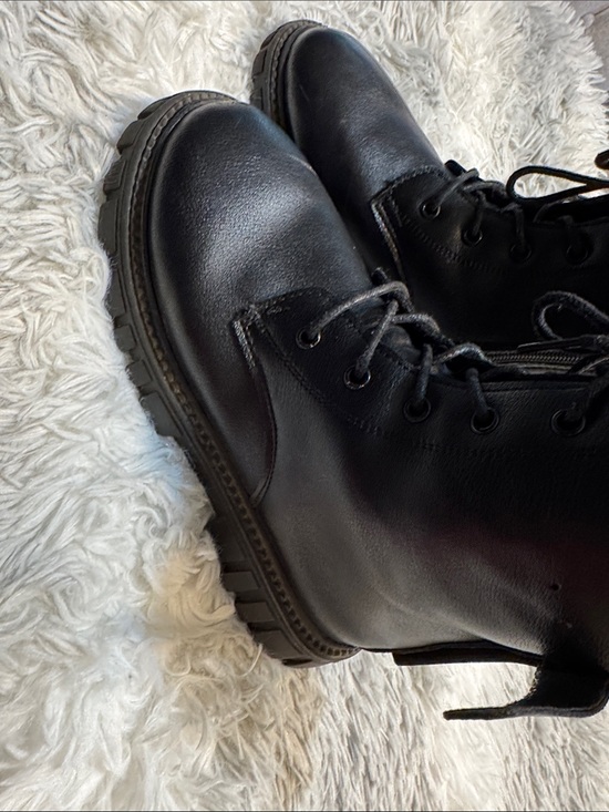 Other - Classic Black Lace-Up Combat Boots